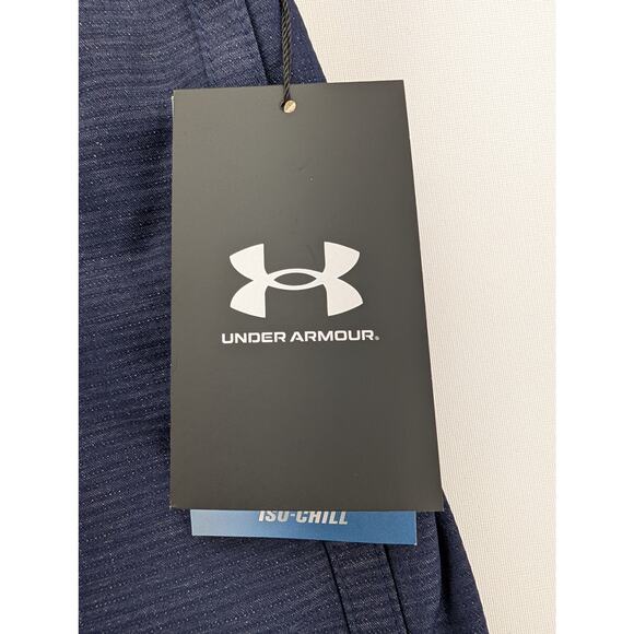 NWT Under Armour UA Iso-Chill Airvent Men's 9" Shorts in Midnight Navy size 38" - Picture 2 of 6